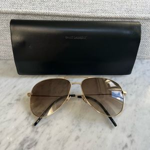Saint Laurent Classic 11 Aviator Sunglasses